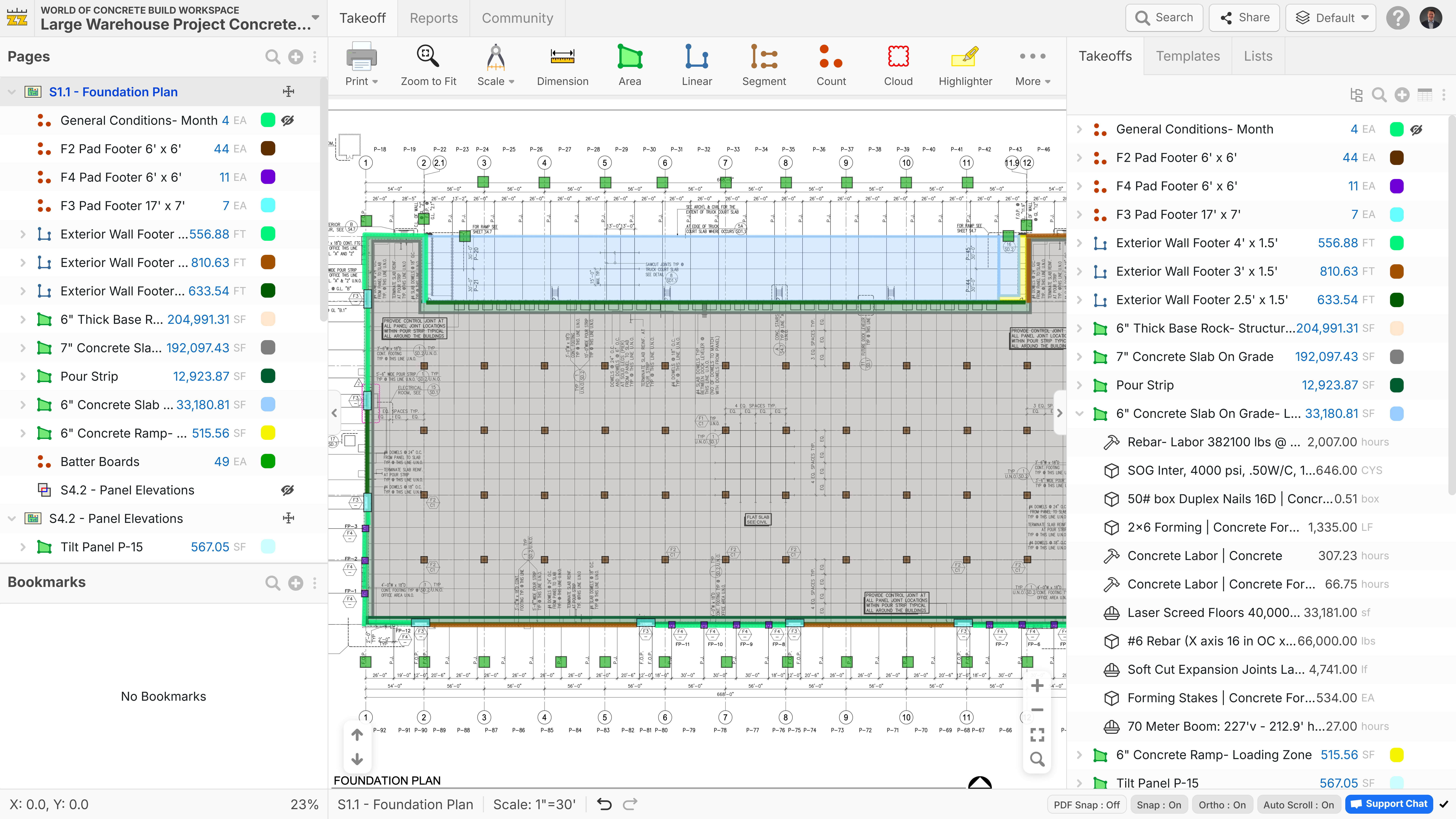 Concrete Concrete drawing overlay comparison placeholder