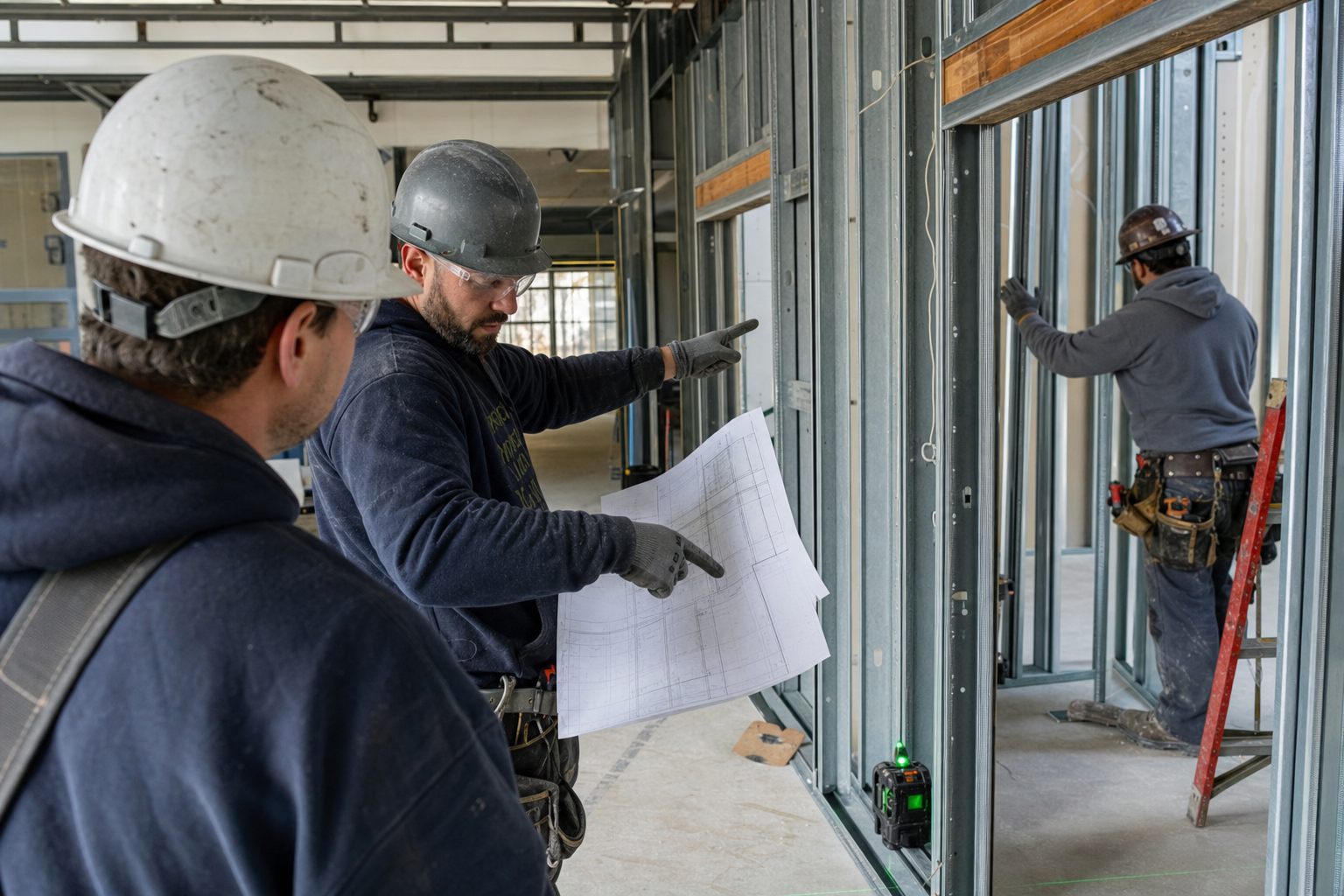 Drywall Drywall drawing overlay comparison placeholder